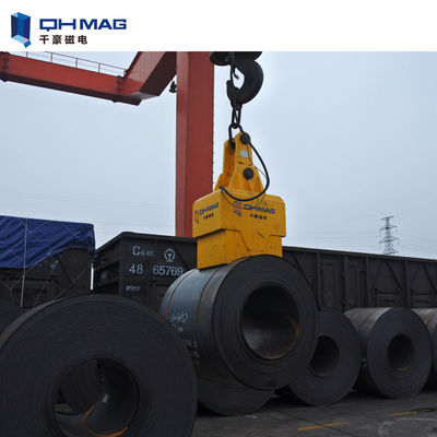 Dockside Lifting Magnets For Cranes , Circular Electromagnetic Lifter 1000kg