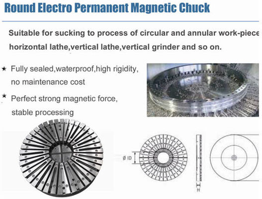 CNC Milling Electromagnetic Chuck Fine Pole QHMAG CE Approval