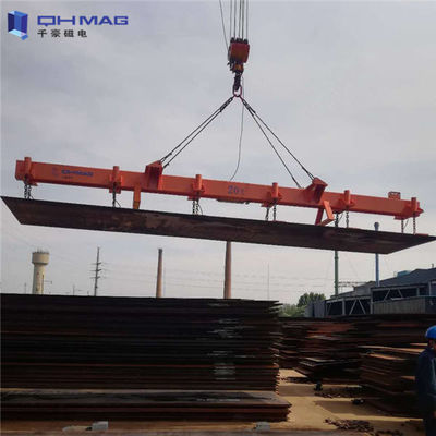 CE Steel Mill Electro Magnetic Plate Lifter 16kgf/Cm2 Force With Beam
