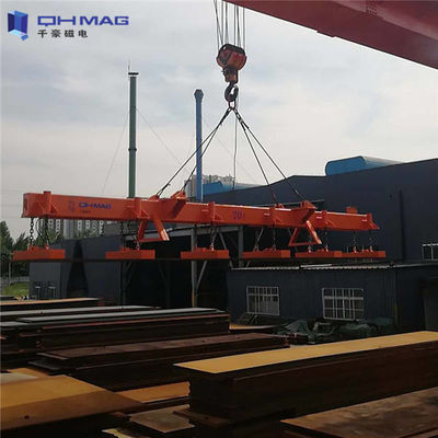 CE Steel Mill Electro Magnetic Plate Lifter 16kgf/Cm2 Force With Beam