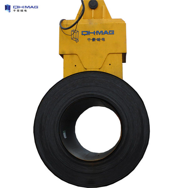 Dockside Lifting Magnets For Cranes , Circular Electromagnetic Lifter 1000kg